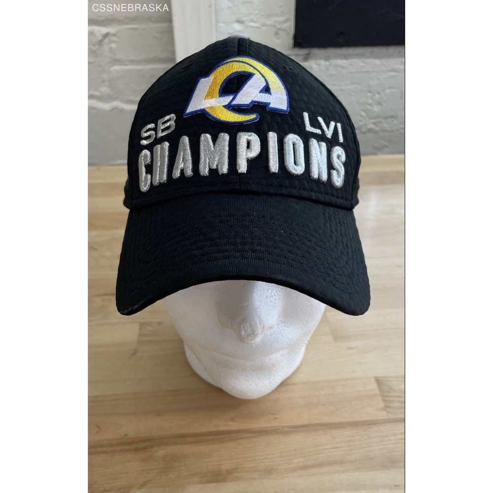 New Era‎ Men's LA Rams Super Bowl LVI Champions 9FORTY Snapback Hat Black OSFM